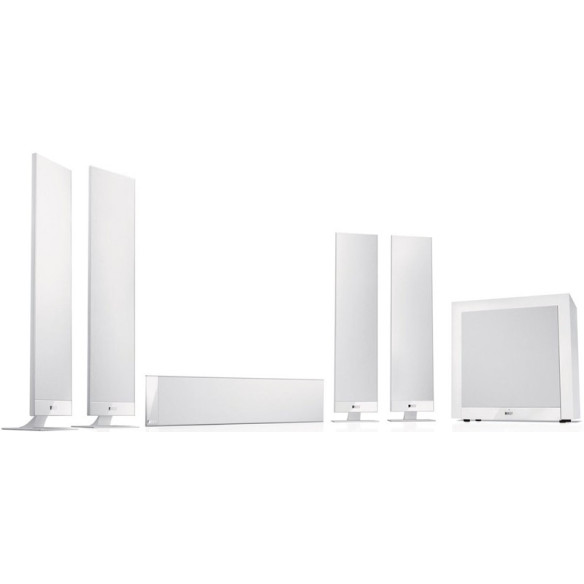 KEF T305 - Pack enceintes slim ultra plate Noir ou Blanc