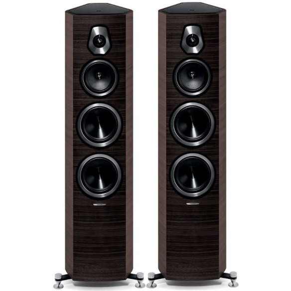 Sonus Faber Sonetto V - Enceintes Colonnes - Laquée Noire, Blanc Satin ou Noyer