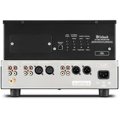 McIntosh C8 - Préampli Stéréo à Tubes - Noir