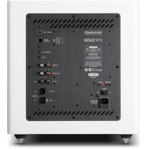 Monitor Audio Gold W12 5G - Caisson de Basses - Laquée Noire, Blanche, Ebony ou Walnut