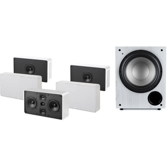 Jamo Pack 5.1 D500 - Ensemble 5.1 - Noir ou Blanc