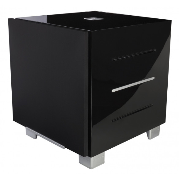REL Acoustics R528 - Caisson de basses clos Laqué Noir