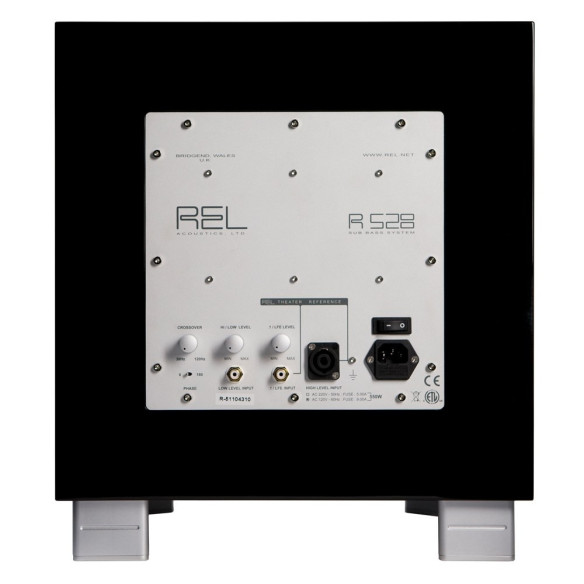 REL Acoustics R528 - Caisson de basses clos Laqué Noir