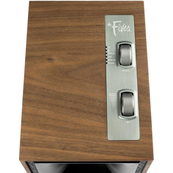 Klipsch The Fives - Enceintes Bibliothèques Sans Fil - Noir Mat ou Noyer