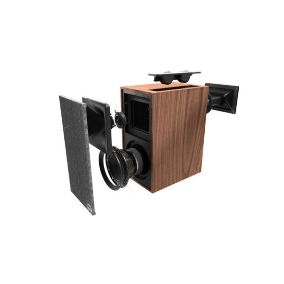 Klipsch The Fives - Enceintes Bibliothèques Sans Fil - Noir Mat ou Noyer