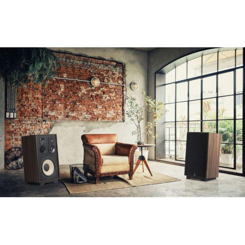 Elipson Heritage XLS 15 - Enceintes style Vintage - Noyer ou chêne clair