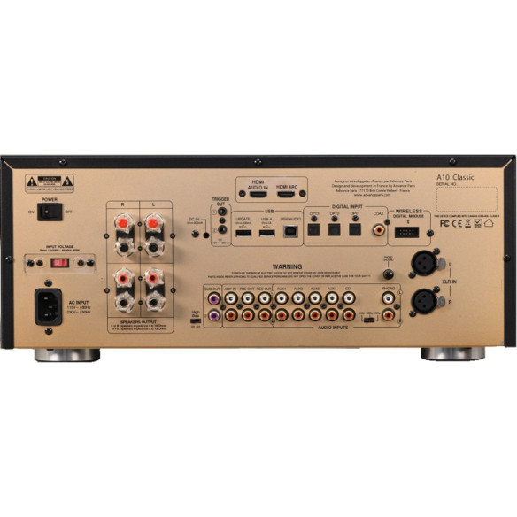 Advance Paris A10 Classic - Ampli Stéréo hybride à tubes
