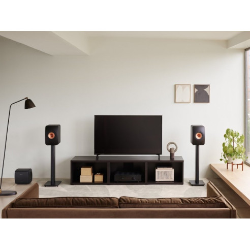 KEF KC62 - Caisson de Basses compact - Gris titane, Noir Carbon, Blanc Mineral