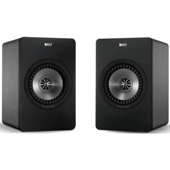 KEF X300A Wireless - Enceintes amplifiées sans fil Airplay, Wifi, DLNA Blanc ou Gris