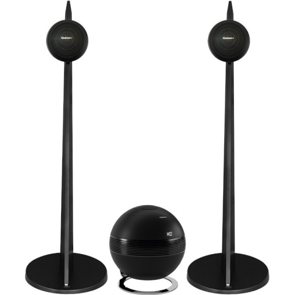 Cabasse IO3 Pied + The Pearl Sub - Système 2.1 actif - Noir, Noir/Blanc, Noir/Bois ou Blanc/Bois