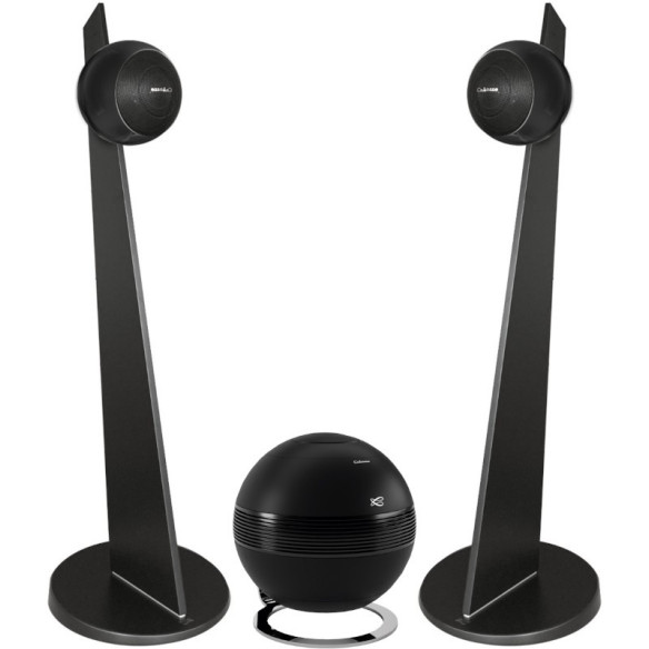 Cabasse Riga 2 Pied + The Pearl Sub - Système 2.1 actif - Noir, Noir/Blanc, Noir/Bois ou Blanc/Bois