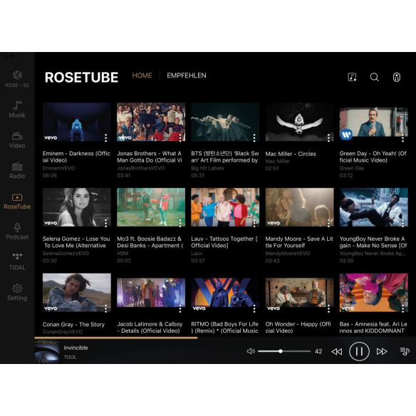ROSE RS201E - Ampli connecté Stéréo avec écran LCD
