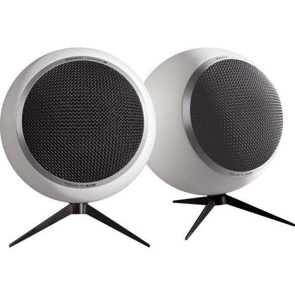 Elipson Planet M Tribute AS30 - Enceintes compactes rondes blanc Mat