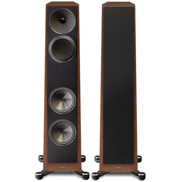 Paradigm Founder 80F - Enceintes Colonnes Diapason d'or - Laqué Noir, Noir, Midnight Cherry ou Noyer