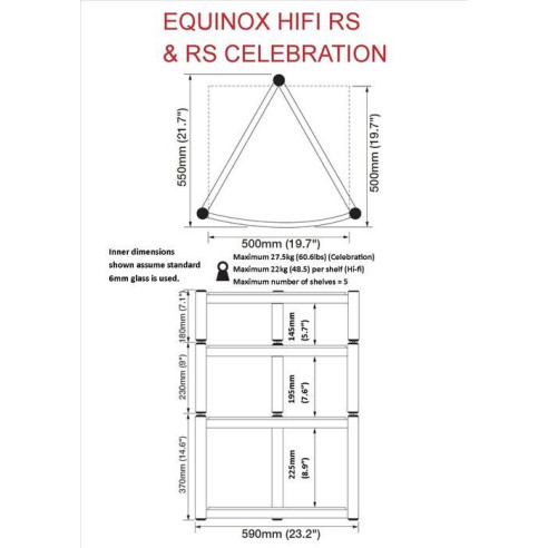 Atacama Equinox 2 Hifi - Module 145 mm - Satin Noir ou Diamant Blanc
