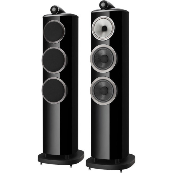 B&W 804 D4 Diamond - Enceintes Colonnes - Noir Laqué, Blanc Satin, Rosenut ou Noyer Satiné