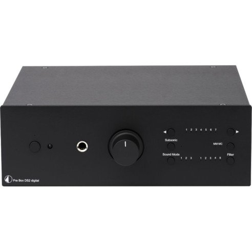 Pro-Ject Pro box DS2 Digital - Préampli Stéréo - Noir, Silver ou Silver/Noyer