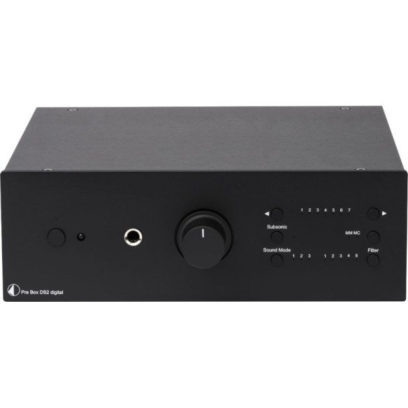 Pro-Ject Pro box DS2 Digital - Préampli Stéréo - Noir, Silver ou Silver/Noyer
