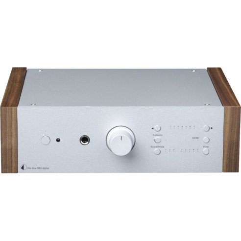 Pro-Ject Pro box DS2 Digital - Préampli Stéréo - Noir, Silver ou Silver/Noyer