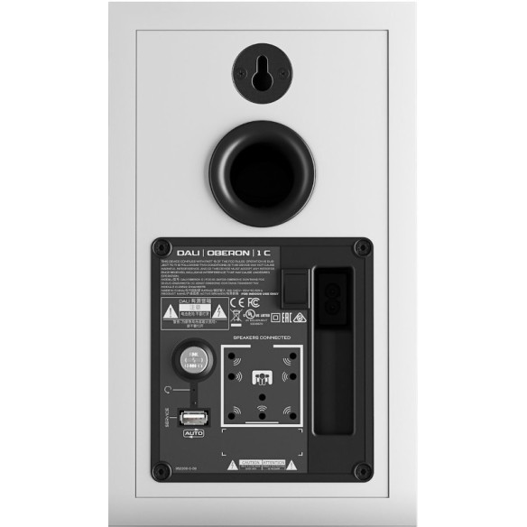 Dali Oberon 1C + Sound Hub Compact - Ensemble Stéréo Sans Fil - Noir, Blanc, Noyer ou Chêne