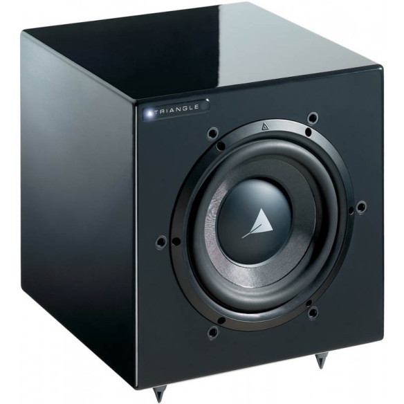 Triangle 0.5 Tc - Caisson de Grave Sans Fil Laqué Noir
