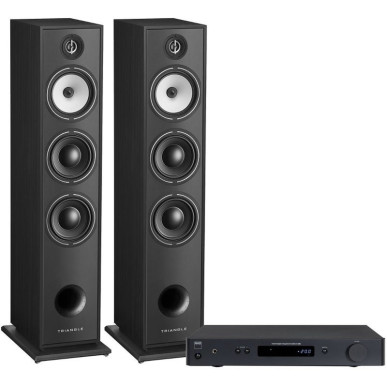 Triangle Pack Borea BR08 + NAD C328 - Ensemble Stéréo - Noir, Blanc, Noyer ou Chêne