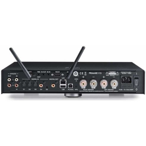 Primare I15 Prisma MKII - Ampli stéréo connecté Réseau - Noir ou Titane