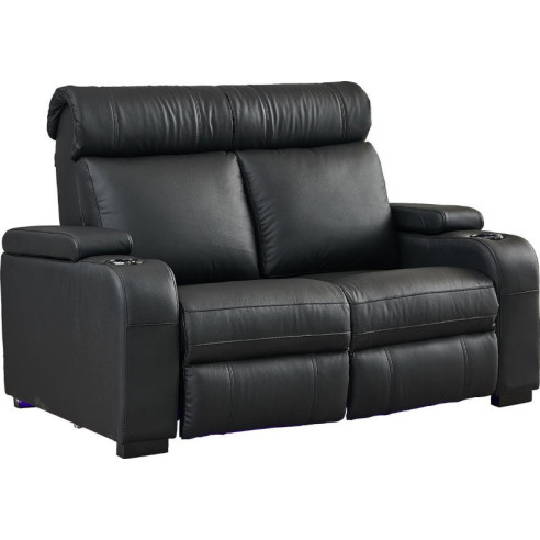 Lumene Hollywood Luxury III Love Chair - Fauteuil Cinéma 2 places motorisé - Cuir Synthétique ou 100% Cuir