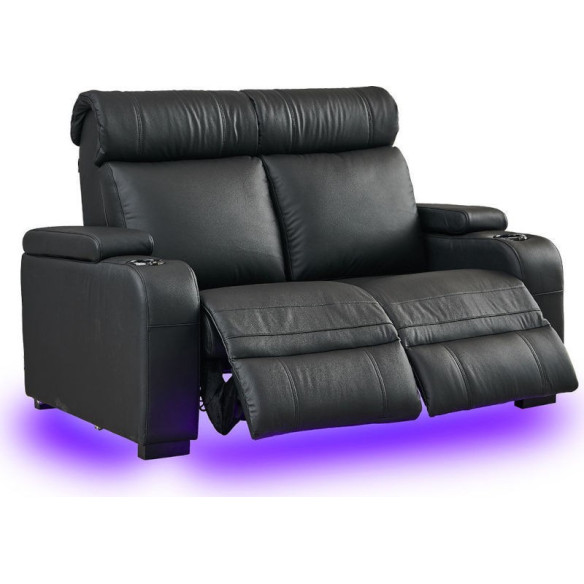 Lumene Hollywood Luxury III Love Chair - Fauteuil Cinéma 2 places motorisé - Cuir Synthétique ou 100% Cuir