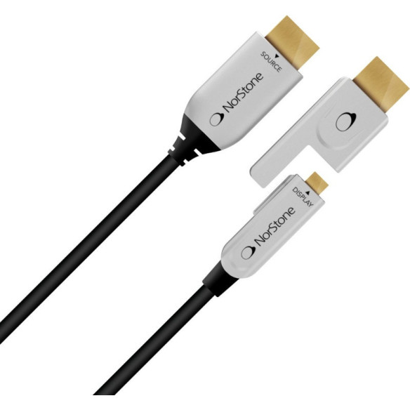 Norstone HDMI-Optic - Câble HDMI optique avec connecteur détachable (gaine) 10m / 15m / 20m / 30m / 40m...