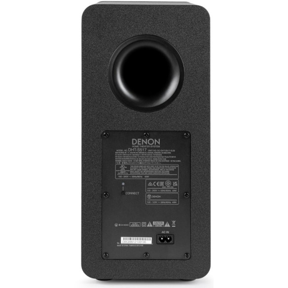 Denon DHT-S517 - Barre de Son avec caisson sans fil - Noir