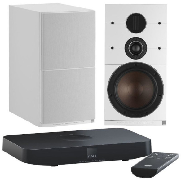 Dali Callisto 2C + Sound Hub Compact - Ensemble Stéréo Sans Fil - Noir ou Blanc