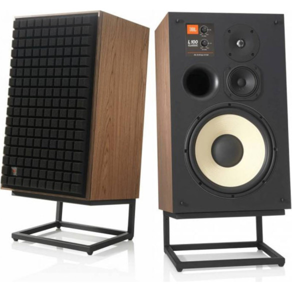 JBL L100 Classic - Enceintes Colonnes vintages avec pieds - Noir, Bleu ou Orange