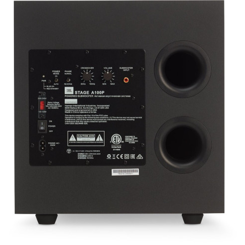 JBL Stage A100P - Caisson de Basses 25cm - Noir