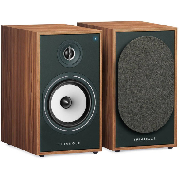 Triangle Borea BR03 BT - Enceintes Bibliothèques actives Bluetooth - Noir, Chêne Clair, Crème, Bleu ou Vert