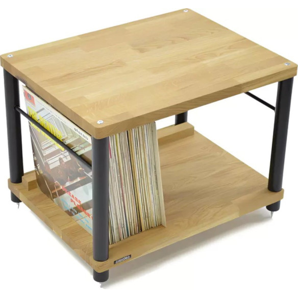 Atacama Apollo Storm 6 Vinyle - Meuble Hifi avec rangement disques vinyle - Light Oak ou Dark Oak