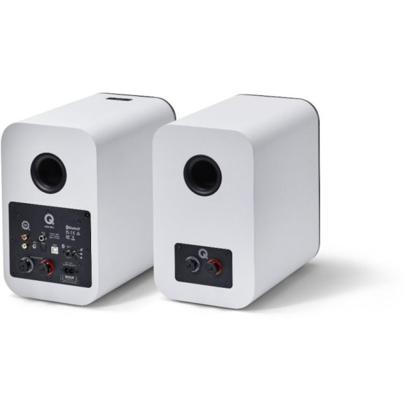 Q Acoustics M20 HD - Enceintes Bibliothèques Sans Fil - Noir Mat, Blanc Mat ou Noyer