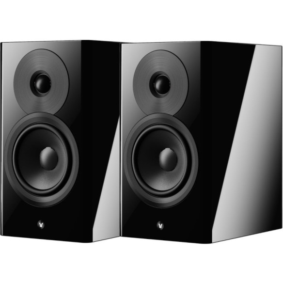 Dynaudio Focus 10 - Enceintes Bibliothèques connectées sans fil - Noir Laqué, Blanc Laqué, Bois Clair ou Noyer