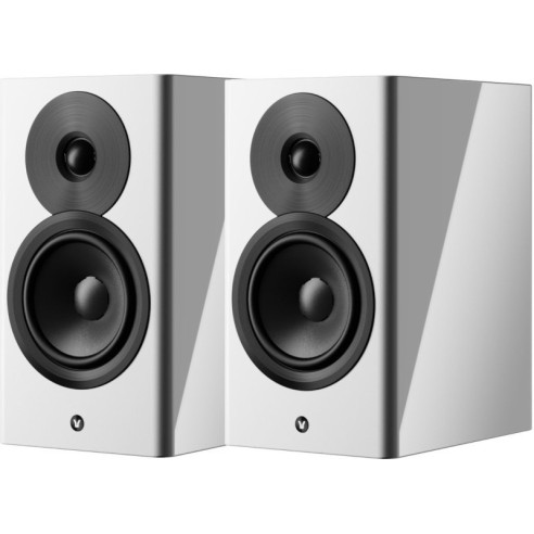 Dynaudio Focus 10 - Enceintes Bibliothèques connectées sans fil - Noir Laqué, Blanc Laqué, Bois Clair ou Noyer
