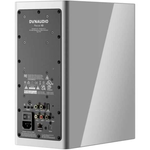 Dynaudio Focus 10 - Enceintes Bibliothèques connectées sans fil - Noir Laqué, Blanc Laqué, Bois Clair ou Noyer