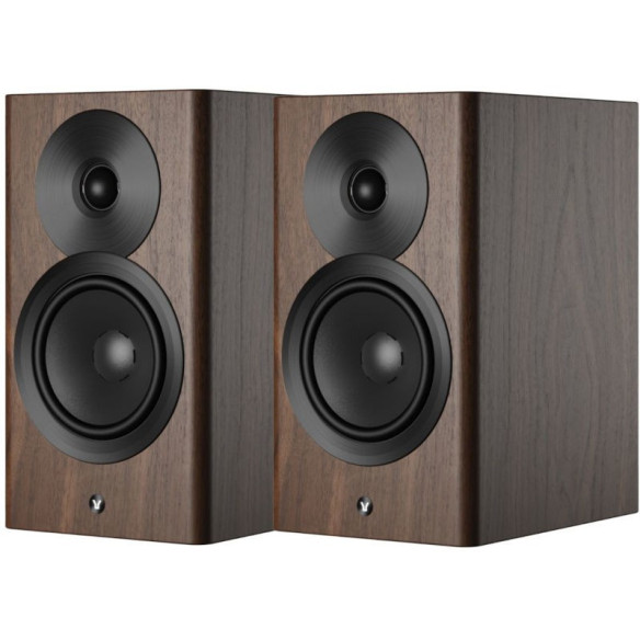 Dynaudio Focus 10 - Enceintes Bibliothèques connectées sans fil - Noir Laqué, Blanc Laqué, Bois Clair ou Noyer