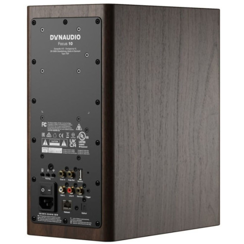 Dynaudio Focus 10 - Enceintes Bibliothèques connectées sans fil - Noir Laqué, Blanc Laqué, Bois Clair ou Noyer