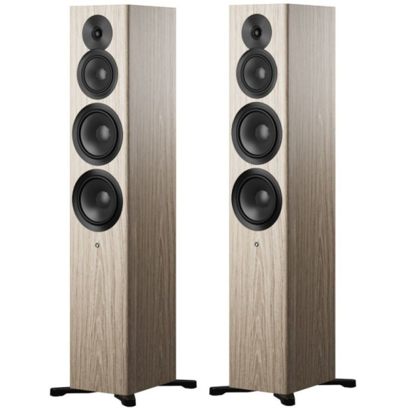 Dynaudio Focus 50 - Enceintes Colonnes connectées sans Fil - Noir Laqué, Blanc Laqué, Bois Clair ou Noyer