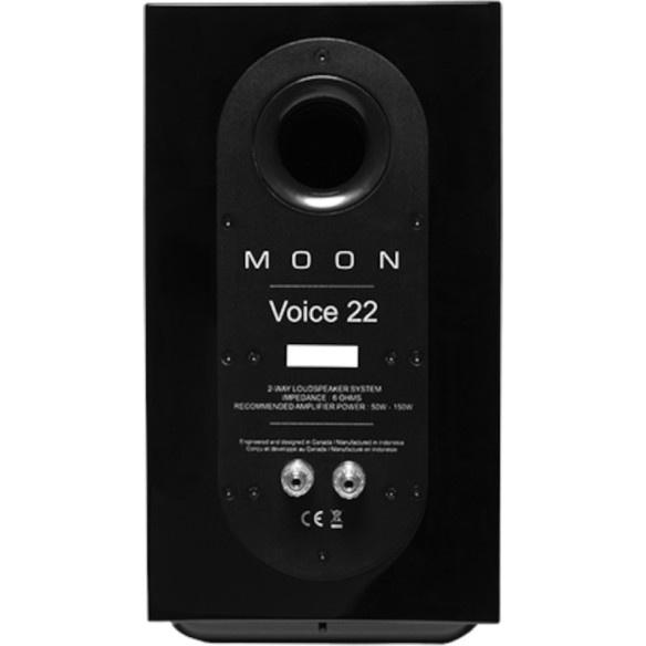 Moon Voice 22 - Enceintes Bibliothèques - Laqué Noir ou Laqué Blanc