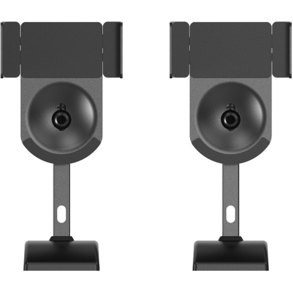 Norstone Bookshelves Wall Mount - Supports Muraux orientables noir ou blanc pour enceintes