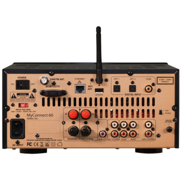 Triangle Pack Esprit Comete EZ + Advance Paris MyConnect 60 - Chaîne Hifi Connecté Compacte