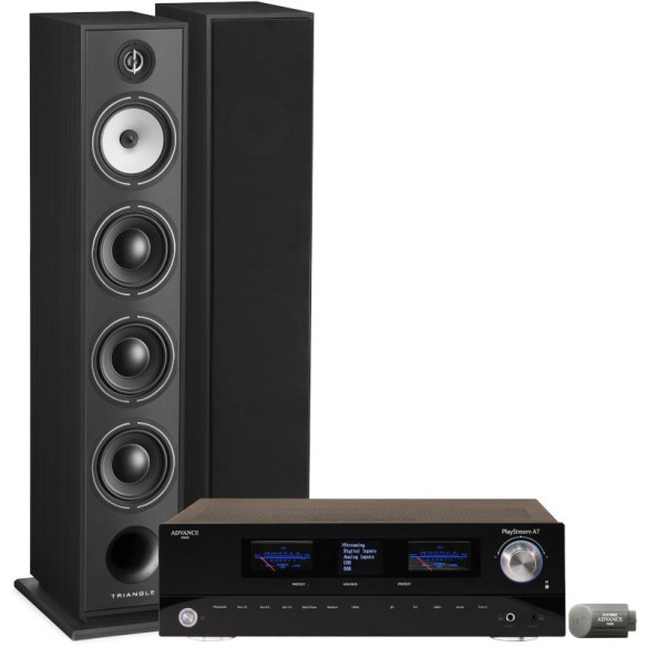 Triangle Pack Borea BR09 + Advance Paris Playstream A7 - Chaîne Hifi Connecté