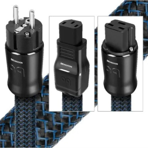 Audioquest Blizzard XTRM - Câble Secteur avec DBS 72V Black - C13 ou C19 1m / 2m / 3m