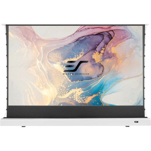 Elite Screen Kestrel TAB-TENSION FLOOR-UP 2 CLR - Écran sur sol Motorisé avec toile technique CLR pour vidéoprojecteur UST