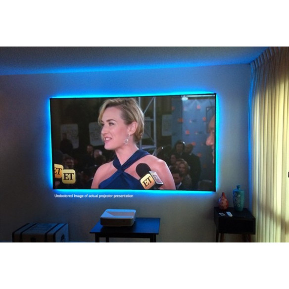 Elite Screens Aeon Edge Free CLR - Écran fixe à toile technique 0.6 pour vidéoprojecteur UST ultra courte focale